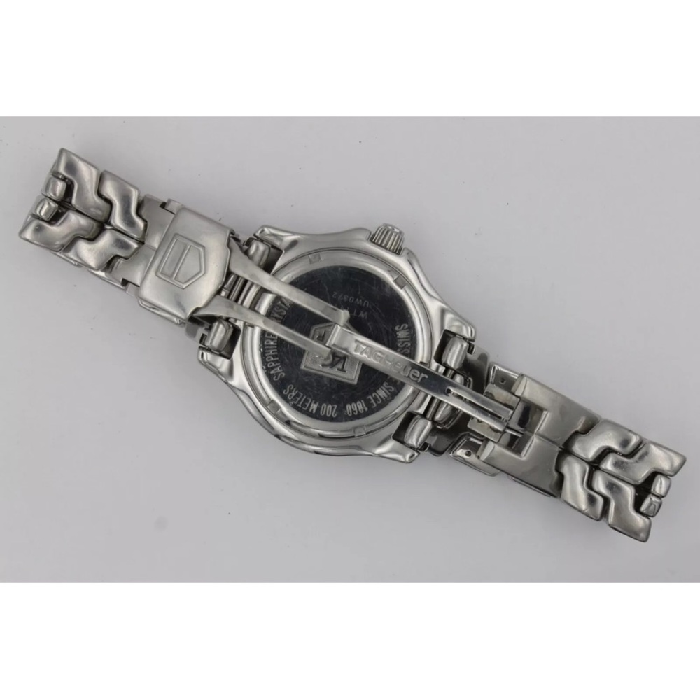 Tag Heuer Mens Watch White WT1114.BA0551 Link Silver Professional Sport Diver 8" - Picture 5 of 10